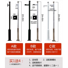 监控立杆 小区不锈钢2.5/3/3.5/4米枪机室外镀锌安防摄像机监控杆