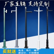 监控立杆 小区不锈钢2.5/3/3.5/4米枪机室外镀锌安防摄像机监控杆