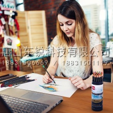 得力（deli）68100 水溶性彩铅 24色