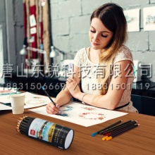得力（deli）68102 水溶性彩铅 48色