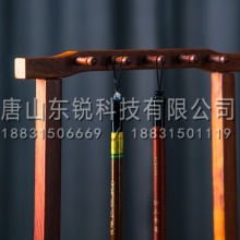 得力（deli）74327文房四宝花梨木毛笔架 实木笔挂