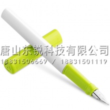 得力（deli）A903矫姿钢笔（盒）可擦纯蓝 绿壳