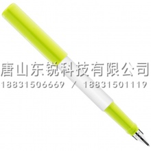 得力（deli）A903矫姿钢笔（盒）可擦纯蓝 绿壳