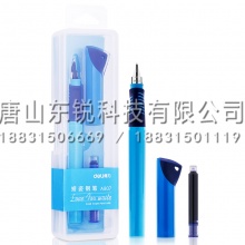 得力（deli）A907矫姿钢笔（盒）可擦纯蓝 蓝壳