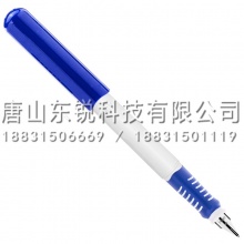 得力（deli）A908矫姿钢笔（盒）可擦纯蓝 蓝壳