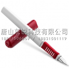 得力（deli）A908矫姿钢笔（盒）可擦纯蓝 红壳