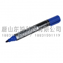 得力（deli）S552可加墨记号笔1.5mm 10支（盒）蓝