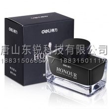 得力（deli）S636非碳素钢笔墨水 30ml 黑