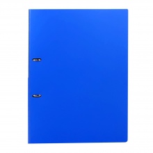 得力5383文件夹插页 活页 打孔 A4塑料PP D型2孔夹文件夹 蓝色